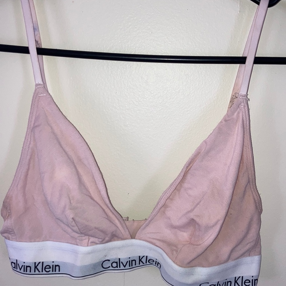 Calvin Klein Baby Pink💕 bralette size M